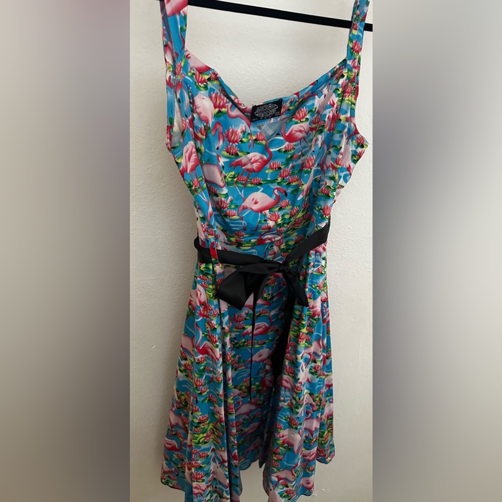 Hearts and Roses Flamingo Dress size 14 US